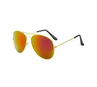 HYYZZC Occhiali da sole unisex multicolore alla moda vintage antiriflesso da uomo e da donna, rosso oro, 1 pezzo