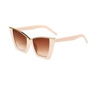 HYYZZC Occhiali da sole vintage a forma di occhio di gatto da donna, con montatura piccola, occhiali da sole retrò alla moda, G, 1 pezzo