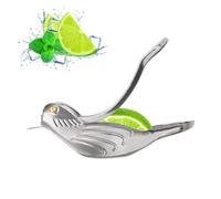 HyzaPhix Presse Agrume Manuel Presse Citron Acier Inoxydable Presse Orange Lemon Juicer Lemon Squeezer pour Citron, Orange, Ou Autres Fruits (Uccellino)