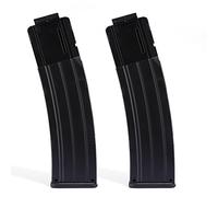 HYZH 2 pezzi Worker Soft Bullet Magazin 22 -Dart Quick Reload Clip Bullet Clip per Nerf N-Strike Elite Serie fucile giocattolo-nero trasparente