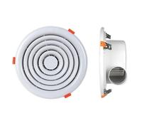 HYZHANHONG 19cm,Ventola di Scarico a Ventilazione Circolare, Design con Fibbia incorporata Ultrasottile, Ventola di Scarico Facile da installare, Ventola di Ventilazione del Bagno (Piccola)