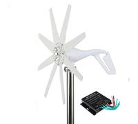 HYZHANHONG 24V, Generatore Eolico Orizzontale a 8 Pale per Uso Domestico, Piccolo generatore Eolico Mini con Controller per lampioni da Giardino, Fattoria, Uso Domestico 10000w - 24V