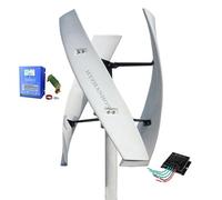 HYZHANHONG 24v,Generatore Eolico Verticale Senza Rumore da 12000W 110V/220V Kit con 3 Pale turbina eolica Motore con controllore di Carica efficiente per Giardino all'aperto