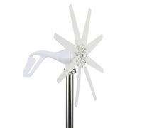 HYZHANHONG 24V, Kit generatore Eolico a ASSE Verticale da 10000W con 8 Pale e Controller MPPT, efficiente per Uso Domestico e Commerciale a 12V/24V/48V/220V.