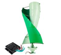 HYZHANHONG 24v, Kit Generatore Eolico da 14000W, Avvio a 2,5 m/s, 12V/24V/48V/220V, Senza Rumore, 2 Pale, per Casa/Lampione Soluzione Energetica Rinnovabile ed Ecologica