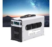 HYZHANHONG 24v to 110v,Inverter di Potenza da 1500 Watt a Onda sinusoidale Pura, 12 V -72 V CC a 110 V/220 V CA, convertitore di Potenza, Picco di 3000 Watt, con Display LED e 5 Prese CA