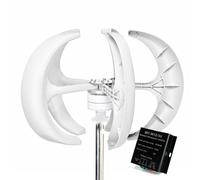 HYZHANHONG 24V,Turbina eolica ad ASSE Verticale 12000W, generatore a Basso Rumore 12V/24V 48V 220V Mulino a Vento Genera Turbin Set Completo per la Famiglia con Controller (5 Lame)