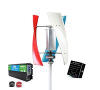 HYZHANHONG 24v, Turbina eolica Verticale a Basso Rumore da 12000W, 24V 48V 220V, generatore Eolico Portatile Magnetico a levitazione Verticale per casa e Nave (con Inverter da 3000W)