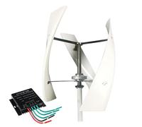 HYZHANHONG 48V, Kit Generatore Eolico da 5000W con 3 Pale, Controllore MPPT 12V/24V/48V/220V, Ideale per Casa, Fattoria, Camper e Barche, Sistema a Magneti Permanenti 5000W-48V