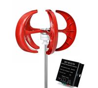 HYZHANHONG 48V, Kit turbina eolica a 5 Foglie, generatore di turbina eolica ad ASSE Verticale da 10000 W, energia Alternativa, Uscita CA 12 V-220 V, Kit Completo per Uso Domestico con Controller