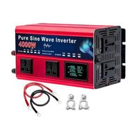 HYZHANHONG 48v to 220,Inverter Solare Versatile, Inverter a Onda sinusoidale Pura da 12 V -72 V CC a 110 V 220 V CA con 5 Prese CA e Display LCD per sistemi di Alimentazione Solare (4000 W)