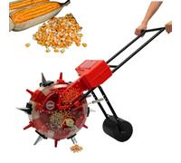 HYZHANHONG 6 Mouths,Seminatrice a Tamburo da Giardino a Spinta Manuale a 10 ugelli, piantatrice di Arachidi, Mais e soia, Adatta per piantare Colture orticole con Una profondità di Semina di 6-8 cm