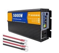 HYZHANHONG 72V A 110V, Inverter di Potenza 5000 Watt Onda Sinusoidale Pura 12V/24V/48V/60V/72V DC A 220V Convertitore di Potenza CA con Display A LED E Prese AC per Camion, Barca,24v to 220v