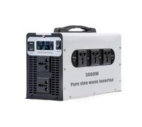 HYZHANHONG 72V TO 110V,Inverter di Potenza a Onda sinusoidale Pura da 1500 Watt, convertitore da CC 12 V 24 V 48 V 60 V 72 V a 110 V CA, Prese di Picco da 3000 W, da 72 V a 110 V