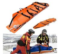 HYZHANHONG Barella di Salvataggio Multifunzionale, barella Pieghevole Portatile, Leggera e di Piccole Dimensioni, Adatta per Il Salvataggio all'aperto e la Lotta antincendio (Arancione)