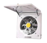 HYZHANHONG Bianca,Aspiratore da 220 Pollici da 10 Pollici con Potente Ventilazione per Cucina, Ventilatore per finestre ad Alta velocità, estrattore di Fumo in Metallo per Magazzino e Officina