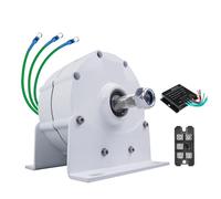 HYZHANHONG Generatore a magneti permanenti Senza Ingranaggi trifase 20000W 12V-220V con Base 600 RPM alternatori AC per turbina eolica/generatore Idraulico (Bianco),12v