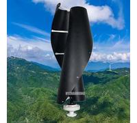 HYZHANHONG Generatore di Turbine Eoliche di Alta qualità, Generatore di Turbine A Spirale Verticale da 5000W 24V 24V 48 V Set con Controller Adatto per Cortili E All'aperto,12V