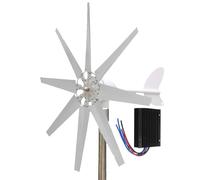 HYZHANHONG Generatore Eolico di Nuova energia 2000W MPPT Controller 12V 24V 48V 8 Pale Generatore a turbina eolica a Basso Rumore Adatto per la Generazione di energia all'aperto e su Strada,48v