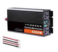 HYZHANHONG Inverter di Potenza 5000 Watt Inverter a Seno Puro 12V 24V 48V 60V A 220V DC A AC con 2 Presi AC, Display LCD, Inverter per Auto per Veicoli RV Campeggio Camion,12v to 220v 60hz