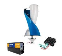 HYZHANHONG Kit Generatore Eolico da 10000W con Controller Impermeabile Inverter 12v24v48v Turbina Eolica Verticale a Spirale per Vita Fuori Rete, Campeggio e Uso Marino,48V