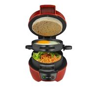 HYZHANHONG Macchina da Cucina Multifunzionale compatta, Macchina per Sandwich Multifunzionale per Uso Domestico, Macchina per friggere Il Pane, Adatta per Uova, prosciutto, Bistecca
