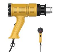 HYZHANHONG Pistola Termica per Film per Auto Fatta a Mano Fai-da-Te 60-650 °C Temperatura Regolabile con 3 ugelli per Artigianato, Tubi termoretraibili, rimozione della Vernice