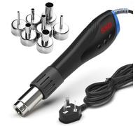 HYZHANHONG Pistola Termica Portatile LCD Digitale Display di Temperatura Pistola Termica per Saldatura Fai da Te Crafting goffratura, Involucro in Vinile, Guaina termoretraibile