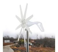 HYZHANHONG Potenza del Sistema di turbina eolica Verticale a Bassa velocità 3000W, 48V 8 Lame Kit di generatore di turbina eolica Verticale del controllore di Carica per Giardino all'aperto,24V
