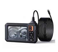 HYZHANHONG Telecamera endoscopica a Testa Singola, Telecamera di ispezione HD IPS 1920P da 4,3 Pollici, 8 mm, IP67 Impermeabile con 8 LED Regolabili, Adatta per fognature,10M