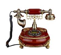 HYZHANHONG Telefono Fisso cablato Antico, Telefono di casa con quadrante Rotante Classico dell'Annata, Una Linea Fissa Rotante utilizzata per la Decorazione dell'hotel o dell'ufficio