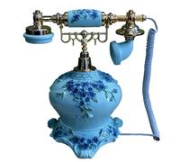 HYZHANHONG Telefono Fisso Creativo per la casa in Stile Europeo, Telefono Rotante Vintage, Telefono Antico con Ventilatore per la Decorazione della casa e dell'ufficio