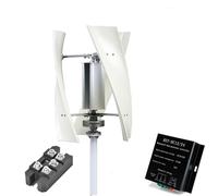 HYZHANHONG Turbina Eolica a Spirale Verticale, Turbina Eolica 1000W 12V 24V 48V con Regolatore di Carica MPPT per Aree Rurali,24v