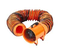HYZHANHONG Ventilatore assiale cilindrico per impieghi gravosi da 12 Pollici, Ventilatore di Scarico antideflagrante ad Alta velocità con Tubo Flessibile da 10 m per Estrazione