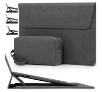 HYZUO 13,3-14 Pollici Borsa Custodia PC Portatile con Supporto Regolabile per Macbook Pro 14 M5/M4/M3/M2/M1 Pro/Max A3426 A3427 2026-2021, Macbook Air/Pro 13,3, 13,8-13,5 Surface Laptop, Grigio spazio