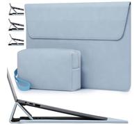 HYZUO 13,3-14 Pollici Borsa Custodia PC Portatile con Supporto Regolabile per MacBook Pro 14 M5/M4/M3/M2/M1 Pro/Max A3426 A3427 2026-2021, MacBook Air/Pro 13,3, 13,8-13,5 Surface Laptop, Blu Pallido