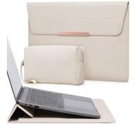 HYZUO 13,3-14 Pollici Custodia PC Portatile con Supporto, Beige | per MacBook Pro 14 M5-M1 A3426 A3427 2026-2021, MacBook Air/Pro 13,3, 13,8-13,5 Surface Laptop, HP Spectre X360 13/14