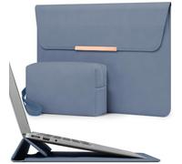 HYZUO 13,3-14 Pollici Custodia PC Portatile con Supporto, Blu Haze | per MacBook Pro 14 M5-M1 A3426 A3427 2026-2021, MacBook Air/Pro 13,3, 13,8-13,5 Surface Laptop, HP Spectre X360 13/14