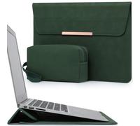 HYZUO 13,3-14 Pollici Custodia PC Portatile con Supporto,Verde Mezzanotte | per MacBook Pro 14 M5-M1 A3426 A3427 2026-2021, MacBook Air/Pro 13,3, 13,8-13,5 Surface Laptop, HP Spectre X360 13/14