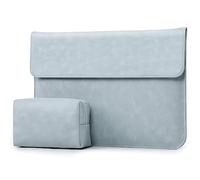 HYZUO 13,3-14 Pollici Laptop Custodia Borsa Sleeve PC Portatile per MacBook Pro 14 M4/M3/M2/M1 Pro/Max 2025-2021, MacBook Air 13,3, 13,8/13,5 Surface Laptop 7-1, con Borsa Piccola, Blu pallido-H