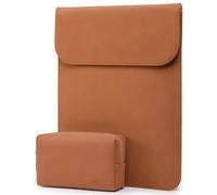 HYZUO 13 Pollici Custodia Borsa PC Portatile per MacBook Pro 13 M2 M1 2025-2016, MacBook Air 13 M4 M3 M2 M1 2025-2018, 13" iPad Pro/Air, Surface Pro, XPS 13, con Borsa Accessori, Marrone
