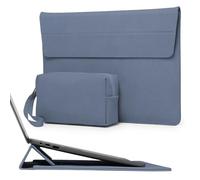 HYZUO 13 Pollici Custodia PC Portatile con Supporto Regolabile per MacBook Air/Pro 13 M4 M3 M2 M1 2025-2016, Surface Pro, iPad Pro/Air 13 M4 M3 M2, XPS 13, con Borsa Accessori, Blu haze