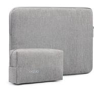 HYZUO 15-16 Pollici Custodia Borsa Portatile Compatibile con MacBook Pro 16 M4/M3/M2/M1 Pro/Max, 15" Surface Book, Borsa Protettiva per 15" 15,6" HP Dell Lenovo ThinkBook Acer HUAWEI, Grigio chiaro