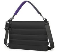 HYZUO 15-16 Pollici Custodia per Laptop per MacBook Pro 16 M5-M1 A3428 A3429, MacBook Pro/Air 15, 15" 15,6" Dell/HP/Lenovo/Asus/Acer Notebook, Borsa a Tracolla Donna Lavoro Quotidiano Mano, Nero