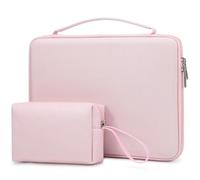 HYZUO 15-16 Pollici Custodia Rigida PC Portatile Borsa per MacBook Pro 16 M4/M3/M2/M1 2025-2019, MacBook Air 15 M4/M3/M2 2025-2023, Dell XPS 16, 15" Surface Laptop, Razer Blade 15, Rosa Pallido