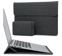 HYZUO 15-16 Pollici Custodie per PC Portatile Borsa con Funzione Stand per MacBook Pro 16 M4/M3/M2/M1 2025-2019, XPS 15, MacBook Pro 15 2015-2012, Samsung Galaxy Book Flex 15, Grigio Spazio