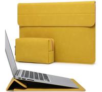 HYZUO 15-16 Pollici Custodie per PC Portatile con Supporto,Giallo oliva | per MacBook Pro 16 M5-M1 Pro/Max A3428 A3429 2026-2019, XPS 15, MacBook Pro 15 2015-2012, Samsung Galaxy Book Pro/Flex 15