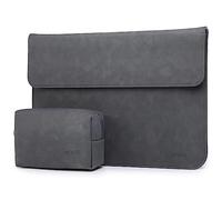 HYZUO 15-16 Pollici Laptop Custodia Borsa Sleeve PC Portatile per MacBook Pro 16, M4/M3/M2/M1 Pro/Max A3403 A3186 2025-2019, MacBook Pro 15 2015-2012, XPS 15, con Borsa Piccola, Grigio spazio-H