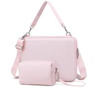 HYZUO 17-17,3 Pollici Custodia Rigida Portatile Borsa per HP Envy/OMEN 17, LenovoThinkPad P16, ASUS ZenBook Pro/VivoBook Pro 17, Dell Alienware M17, LG gram 17, Razer Blade 17, Rosa Pallido