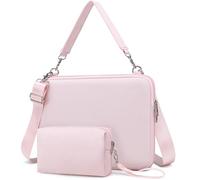 HYZUO 17-17,3 Pollici Custodia Rigida Portatile Borsa, Rosa Pallido | per HP Envy/OMEN 17, LenovoThinkPad P16, ASUS ZenBook Pro/VivoBook Pro 17, Dell Alienware M17, LG gram 17, Razer Blade 17